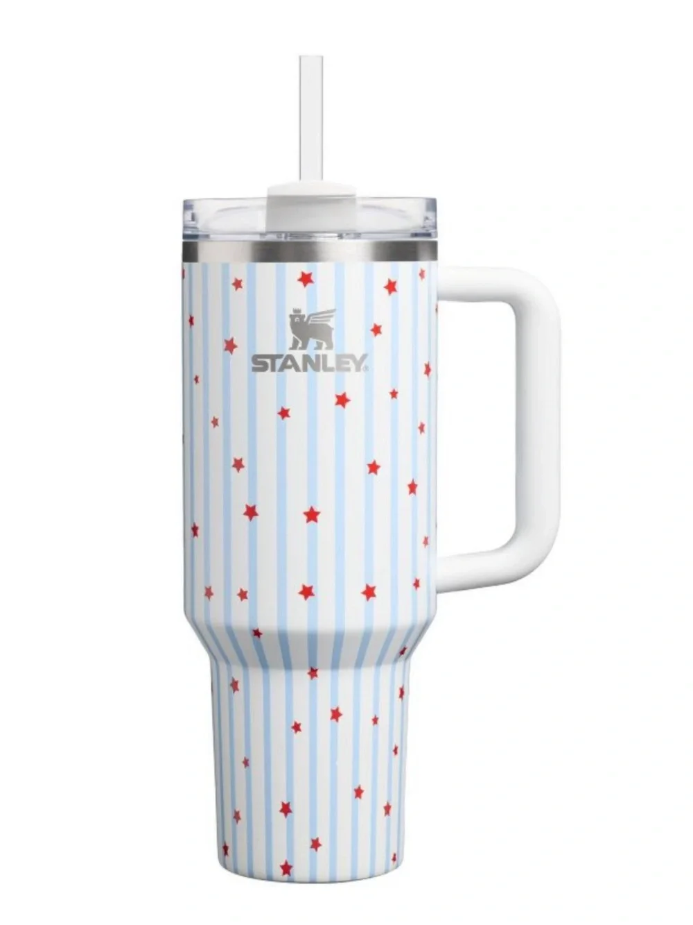 Stanley 40oz FlowState Tumbler Blue Starry Stripes Target Limited Edition - Picture 2 of 6
